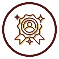 An icon of a membership badge
