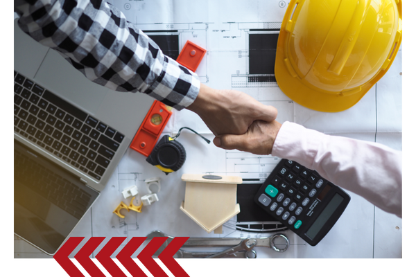 commercial remodeling consultation between a contractor and business owner