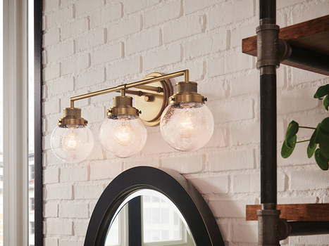 Art Deco globe track lighting