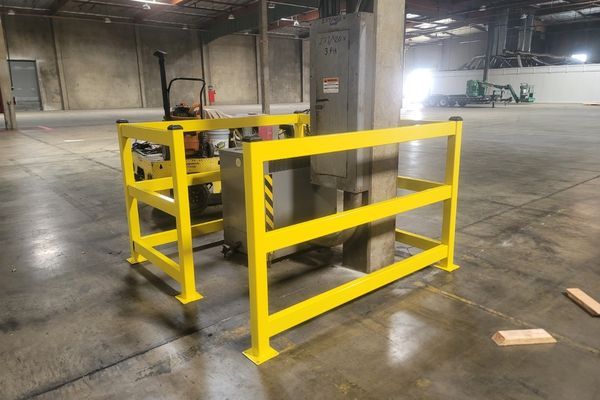safety railing around electrical 