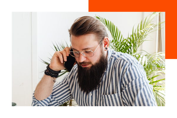 Person on a phone call