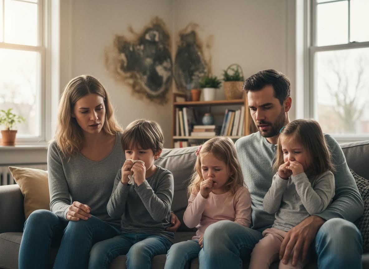 Family unwell due to mold in home
