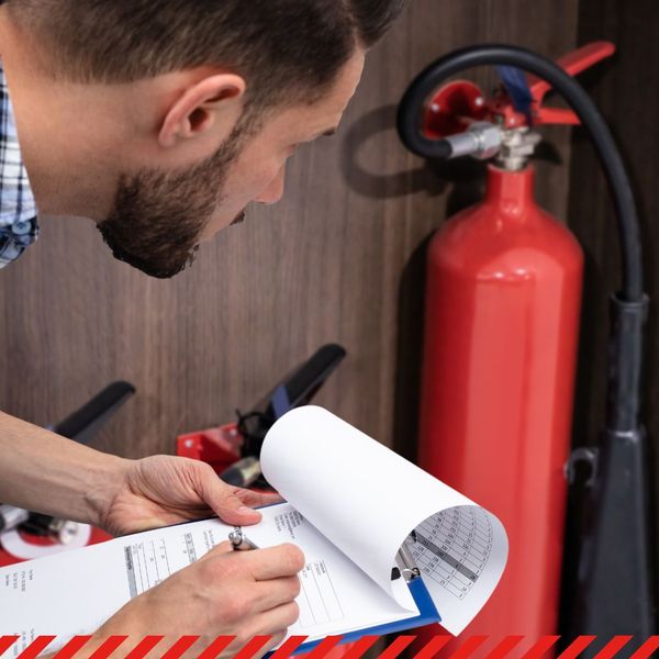 inspecting extinguishers 