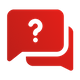 icon of speech bubbles with question mark