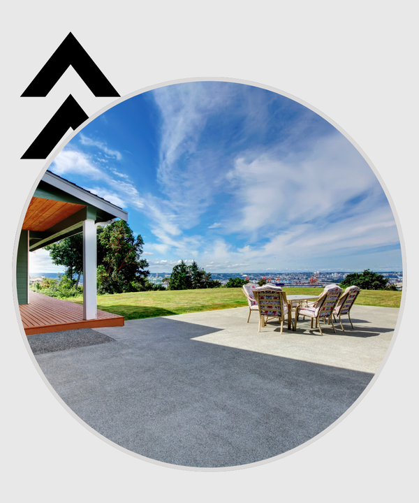 concrete patio concrete patio