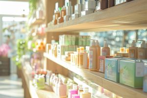 Shelves with bath and body items.jpeg