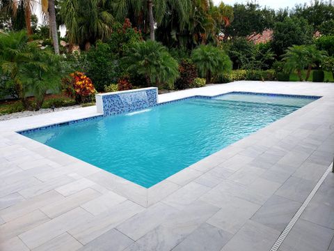 beautifully finished pool