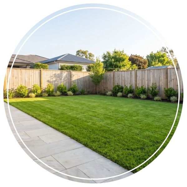 synthetic turf in the backyard 