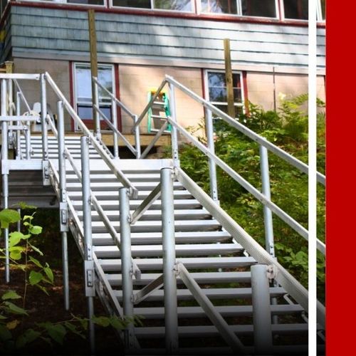 metal stairs outside