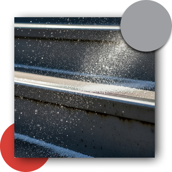 Rinsing aluminum steps