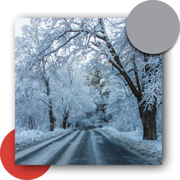 Winter snow. Winter snow.