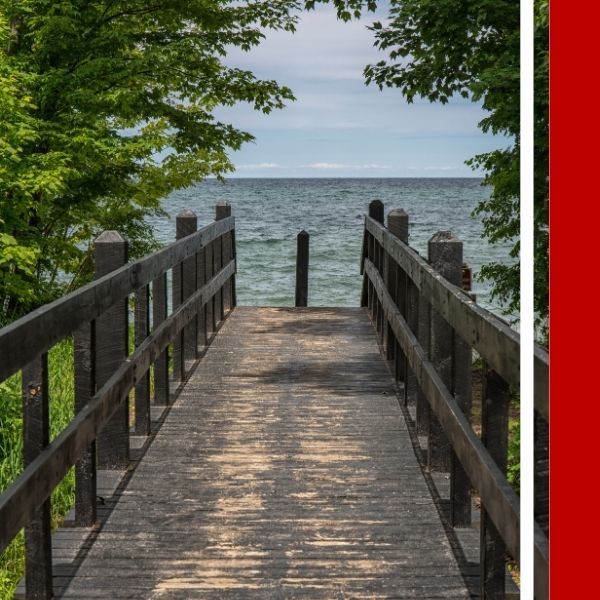 wooden walkway to the beach