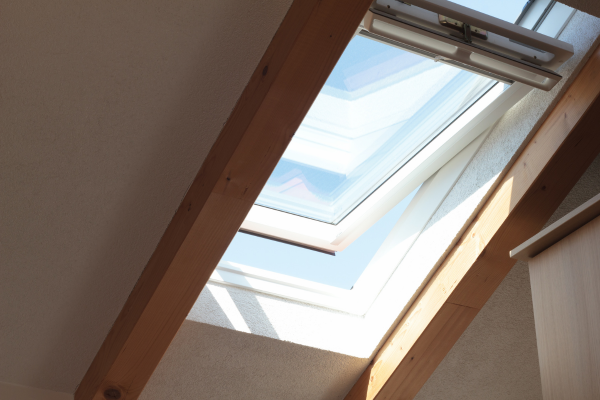 An open skylight