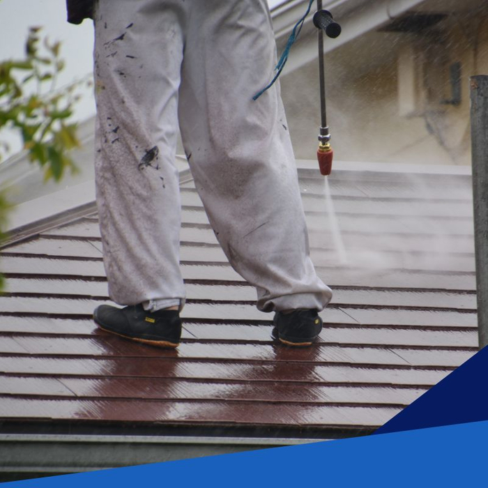 power washing roof