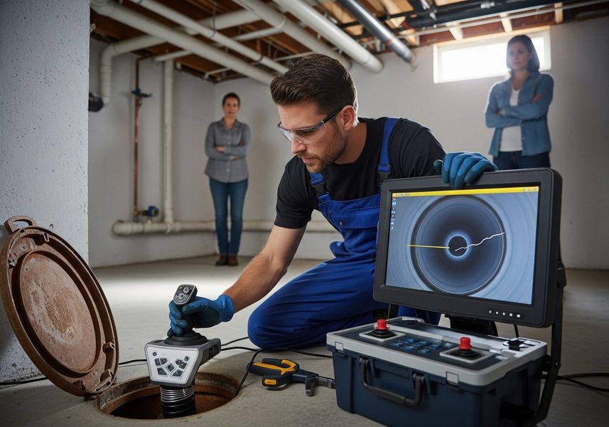 Sewer Inspection with Camera System