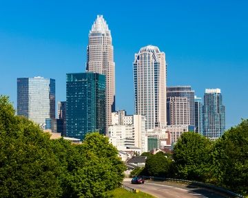 Cityscape of Charlotte. Charlotte