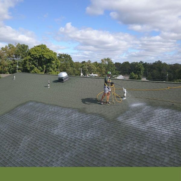 roof shampoo application