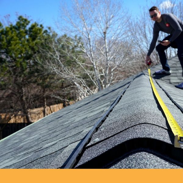 roofer measuring roof roofer measuring roof