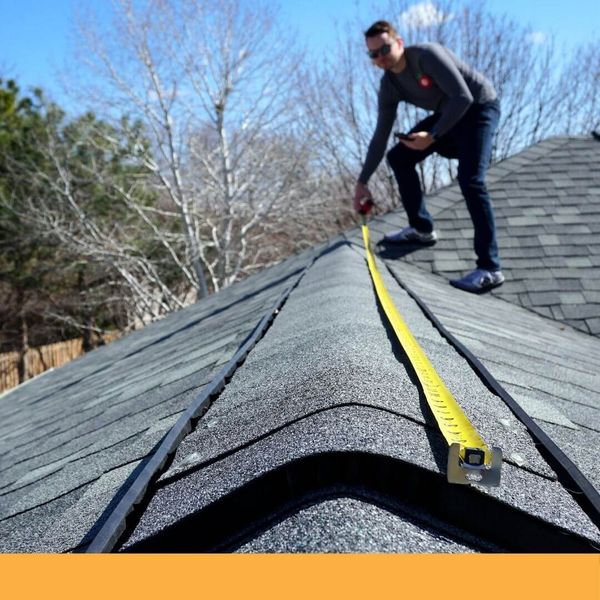 roofer inspecting a roof