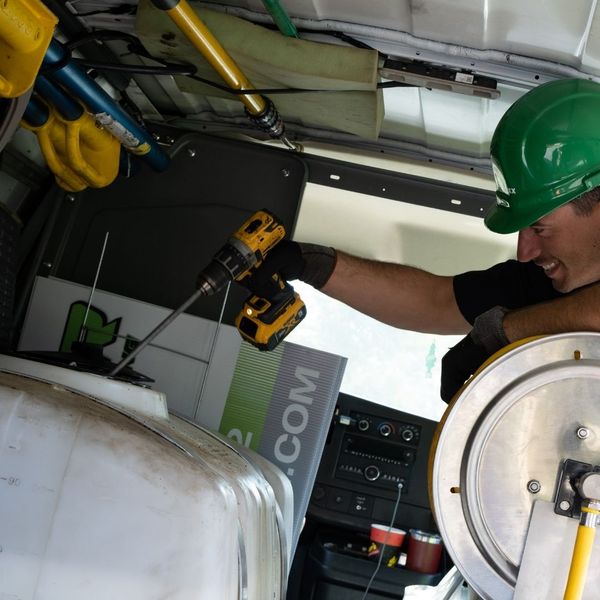 roofer mixing roof maxx