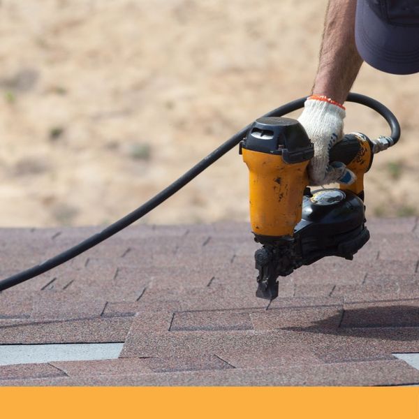 roofer nailing shingles roofer nailing shingles