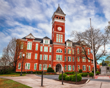Clemson building. Clemson
