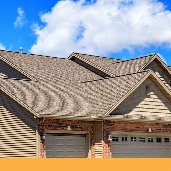 house with new asphalt roof