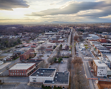 Hickory cityscape. Hickory