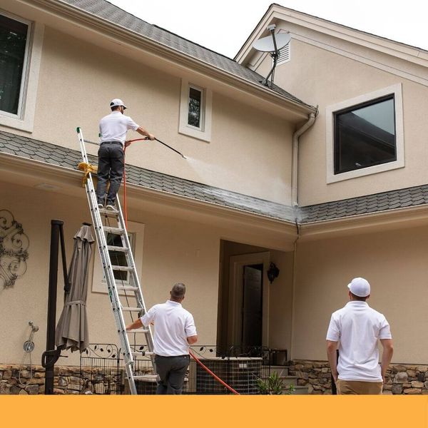 roof cleaning with roof shampoo