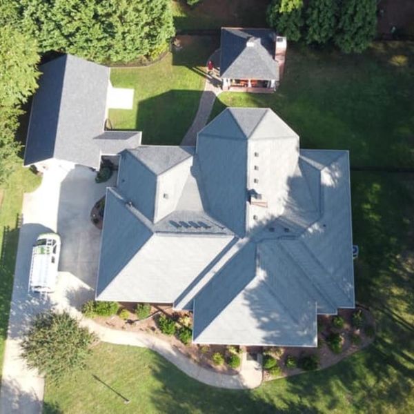 a roof that has been rejuvenated 