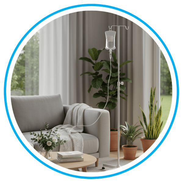 iv therapy setup in home