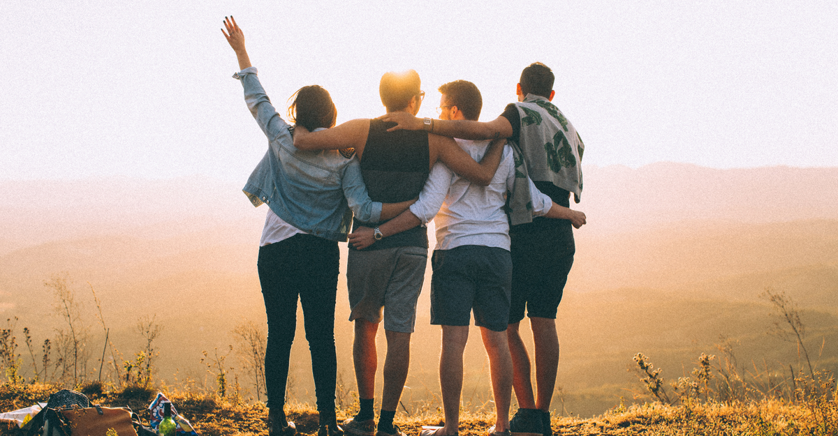Hanging out with friends