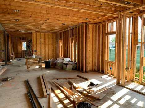 Image of a house under construction Image of a house under construction