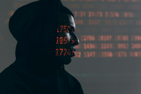 Image of a cyber hacker