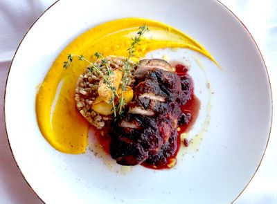 Duck - farro - roasted pear - carrot puree.jpg