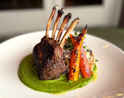 Lamb - English Pea & Mint Puree - Carrots - Lemon Farro - Cucumber - Feta - Red Onion.jpg