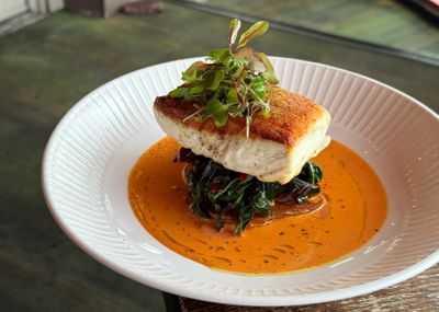 Halibut - lobster cream sauce - fingerling potatoes - swiss chard.jpg