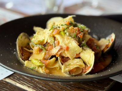 Pappardelle Shrimp Scampi - asparagus - tomato - garlic - white wine - chili flake - 1.jpg