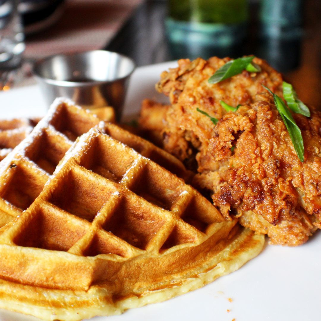 waffle and chicken