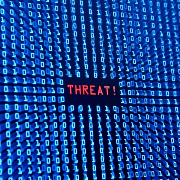 Read threat on a computer screen