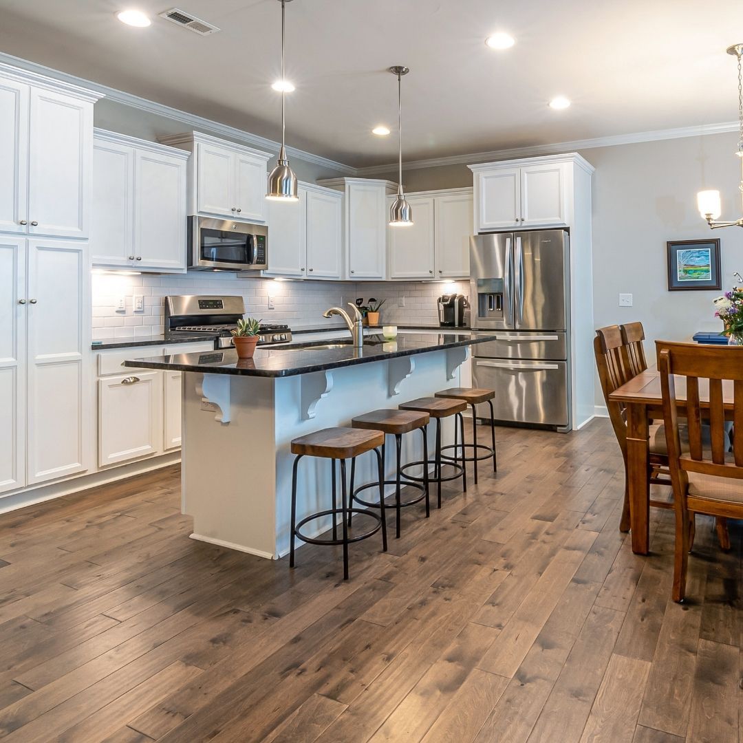 kitchen and dining area