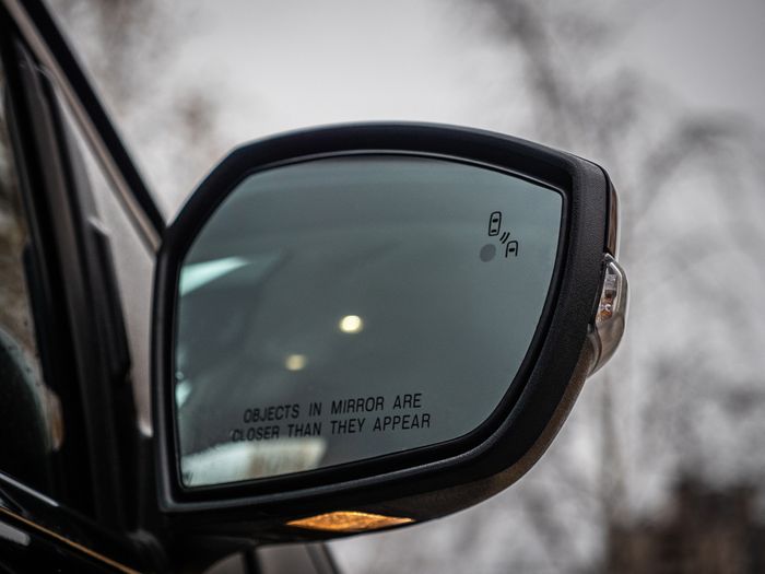 A truck mirror
