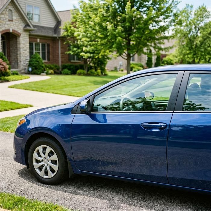 car with a new passenger side window car with a new passenger side window