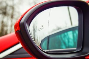 A car mirror