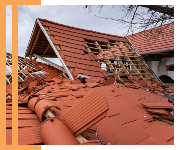 wind damaged roof