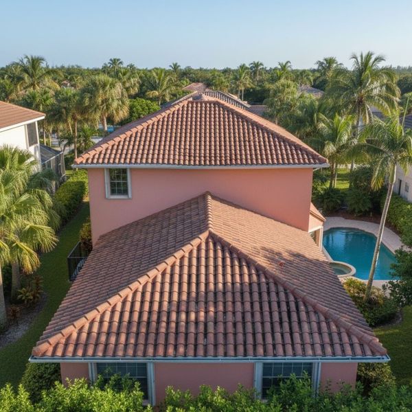 A Florida home with a roof line beginning to sag.