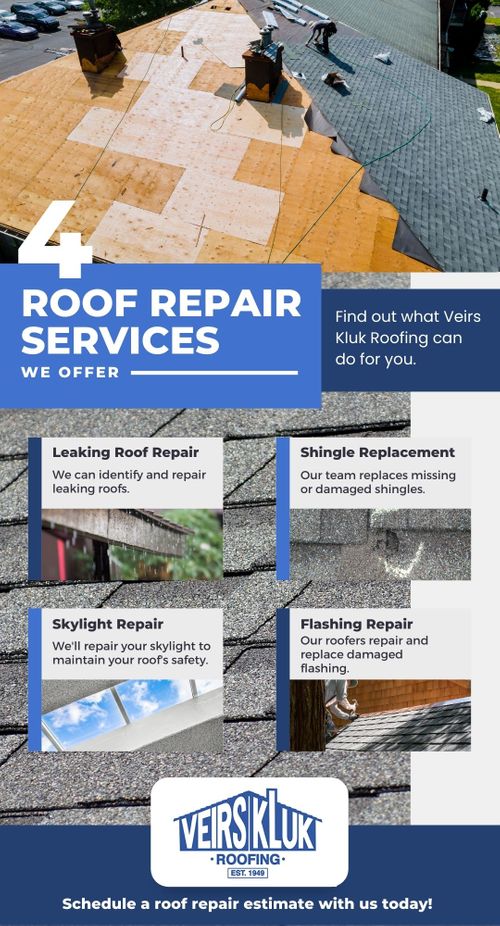 4 Roof Repair Services We Offer - infograhpic