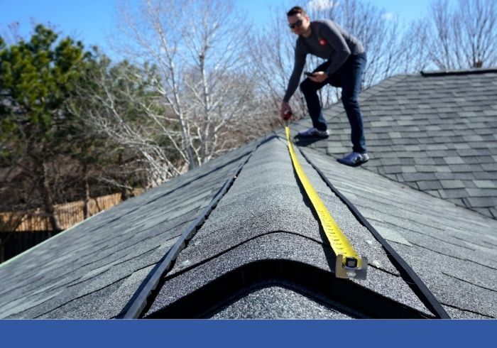 roofer measure length of roof