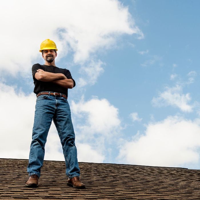 roofer standing on roof