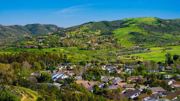 homes in the hills of Irvine, CA